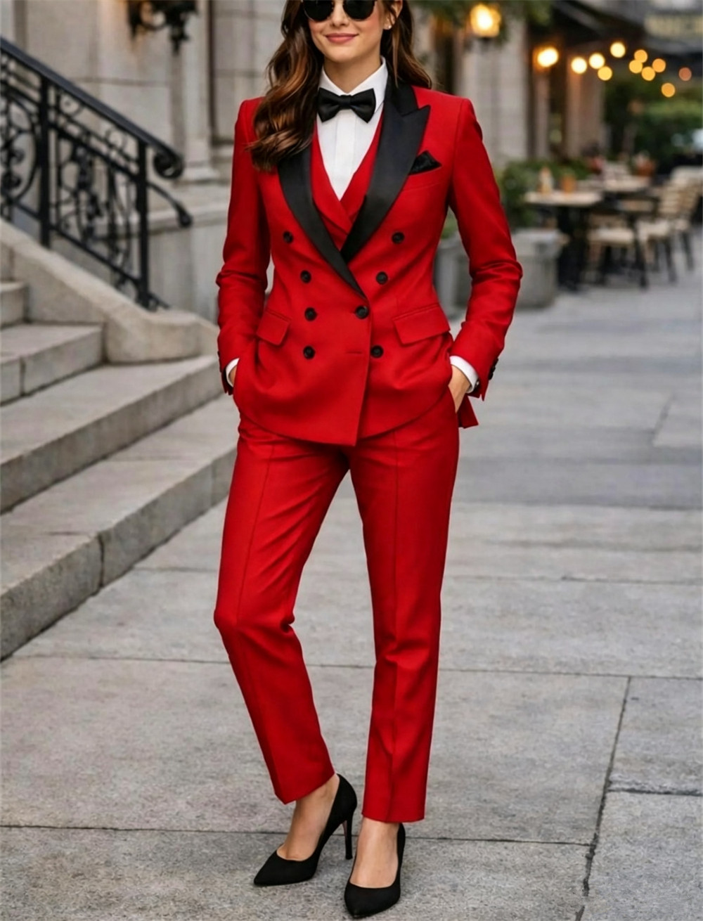 Women Formal Wear Tailor - Setelan Wanita Double Breasted 3 Pcs