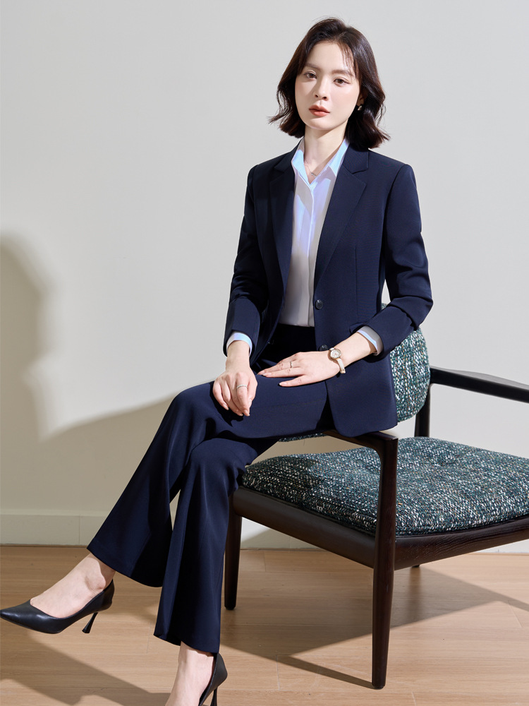 Women Formal Wear Interview - Setelan profesional warna biru dongker untuk