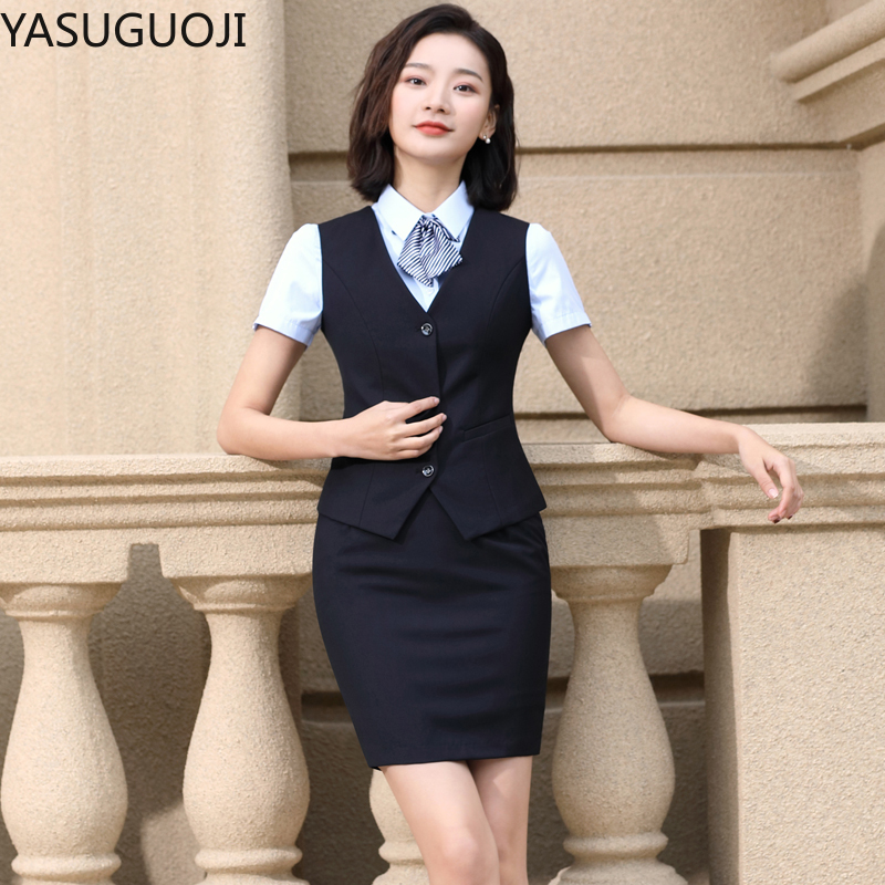 Women Formal Wear Interview - Yasuguoji Elegan Fashion Wanita Rompi Pakaian