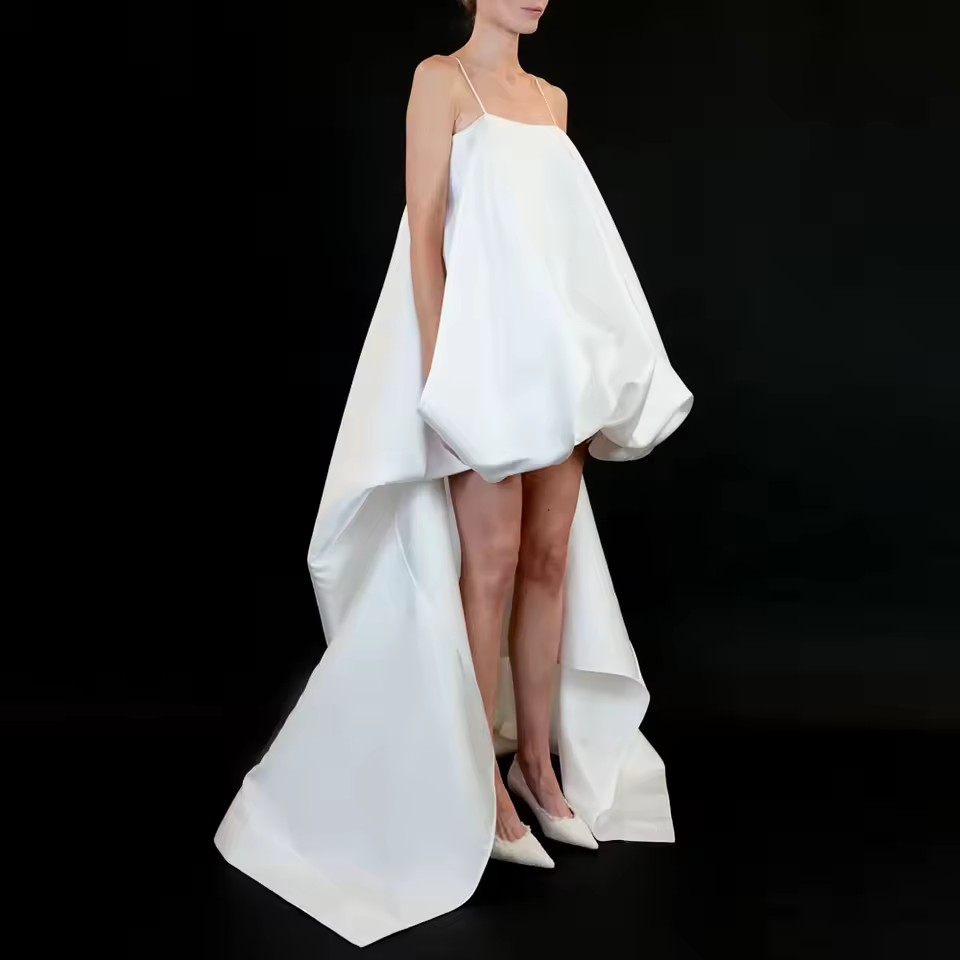Gaun Maxi Putih Desain Unik 20 - Unique Women'S Formal Wear ulasan dan harga
