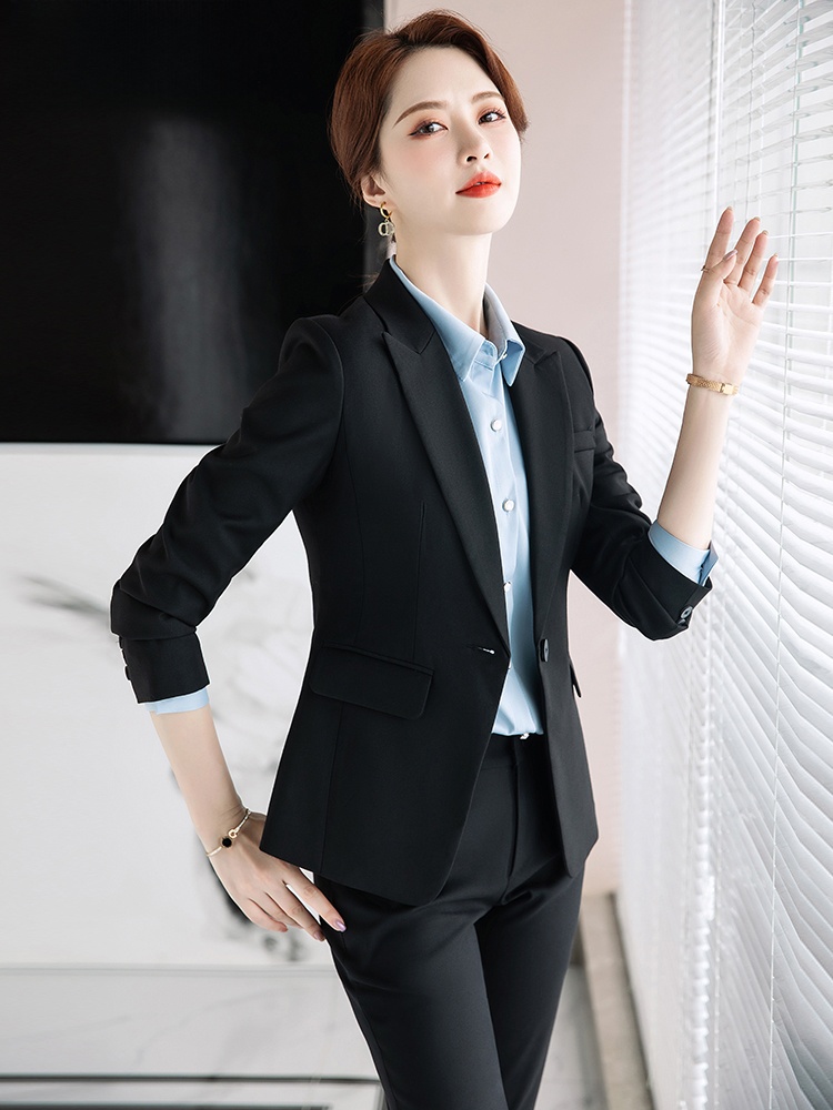 Setelan Jas Abu-abu untuk Wani - Women Formal Wear Interview ulasan dan harga