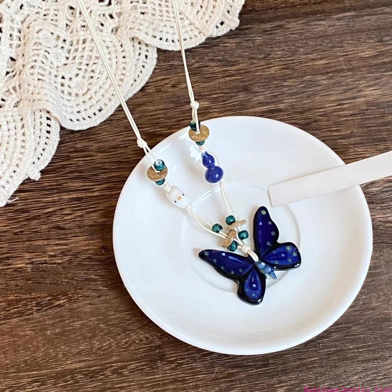 E1PE Kalung Pesona Kupu-kupu B - Unique Women'S Formal Wear ulasan dan harga