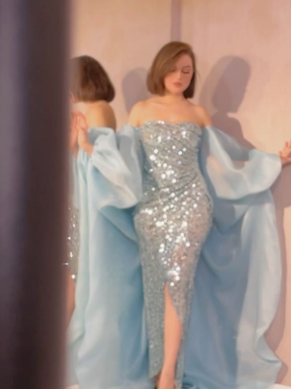 Gaun Malam 2 Potong Leher Saya - Women Formal Wear On Sale ulasan dan harga
