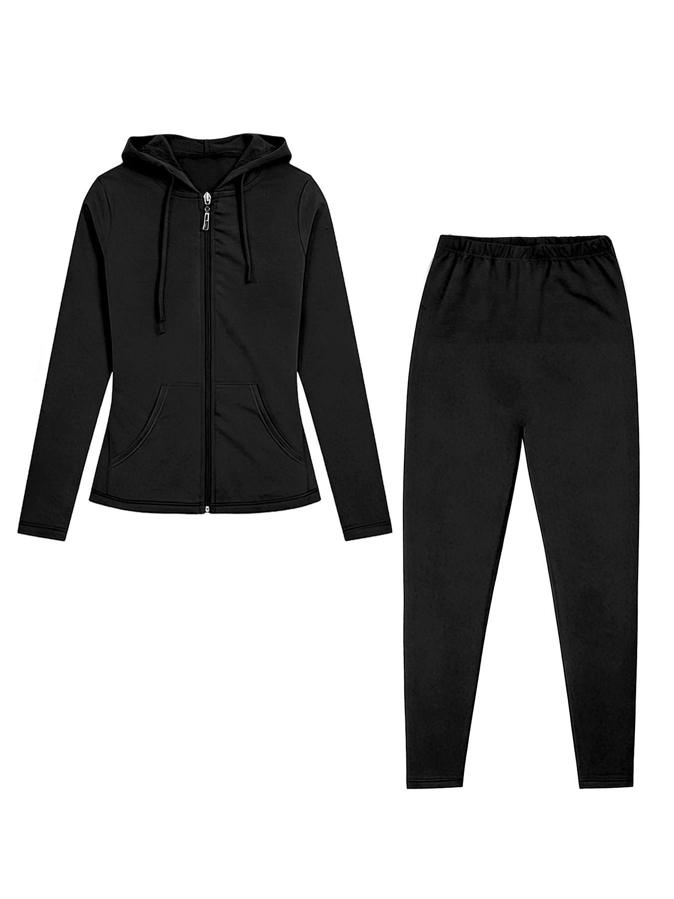 Setelan Olahraga Wanita Ukuran - Monochrome Suit Set ulasan dan harga
